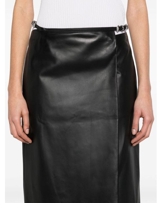 Falda cruzada con cinturón Givenchy de color Black