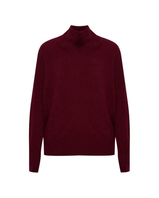 Lisa Yang Red Turtleneck Sweater