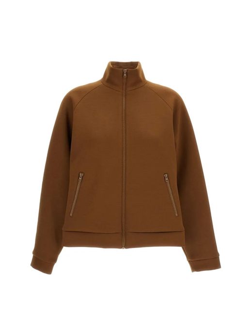 Irie Brown Raglan-Sleeve Zip-Up Jacket