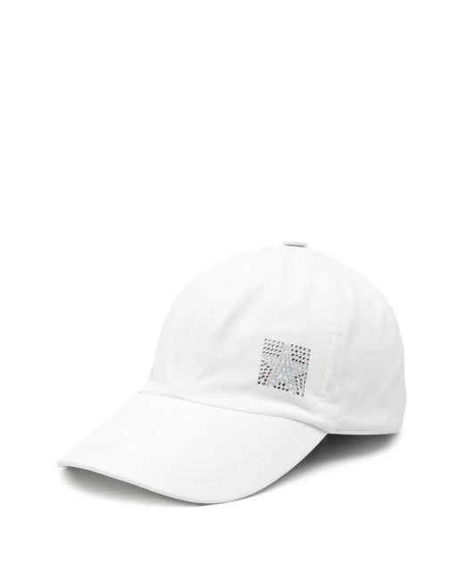 Lorena Antoniazzi White Embellished Cap