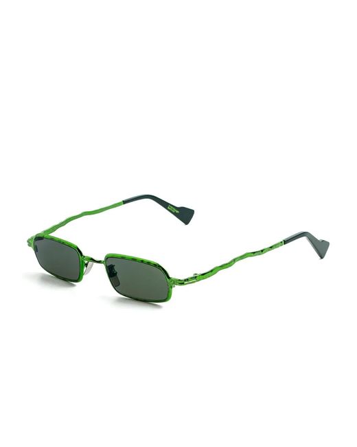 Kuboraum Green Z18 Rectangle-Frame Sunglasses