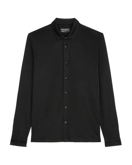Marc O' Polo Black Long-Sleeve Button-Up Shirt for men