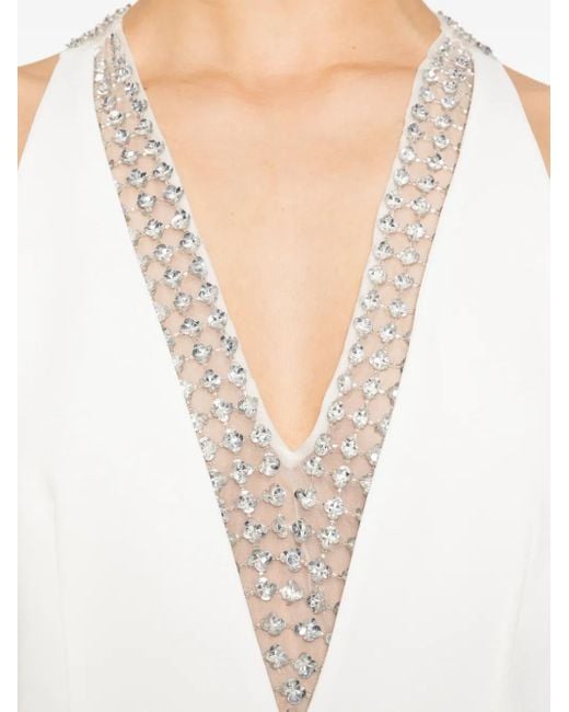 Robe Secolo À Coupe Longue Max Mara en coloris White