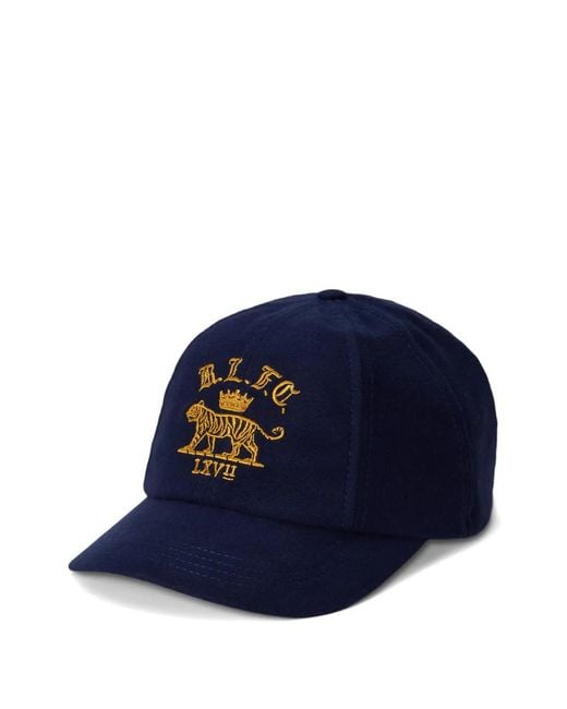 Polo Ralph Lauren Blue Cricket Embroidery Cap Hat for men