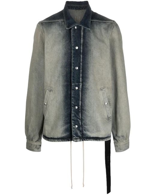 Giacca Denim di Rick Owens in Blue da Uomo