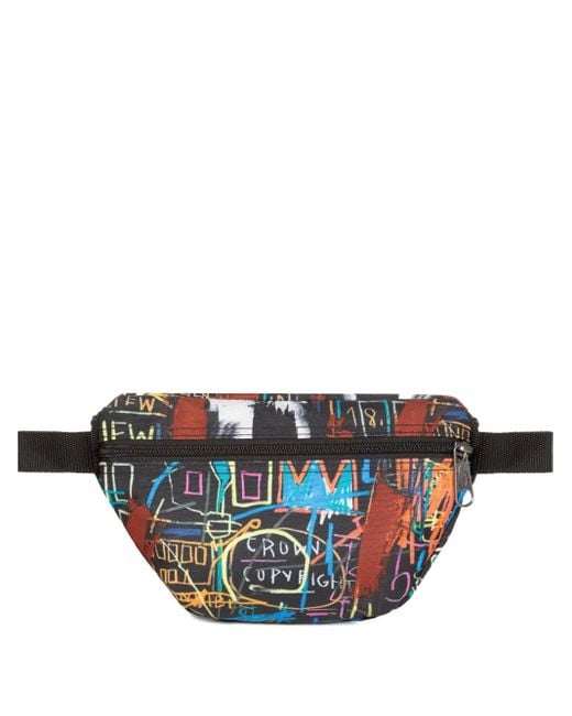Eastpak Blue Graffiti-Print Belt Bag