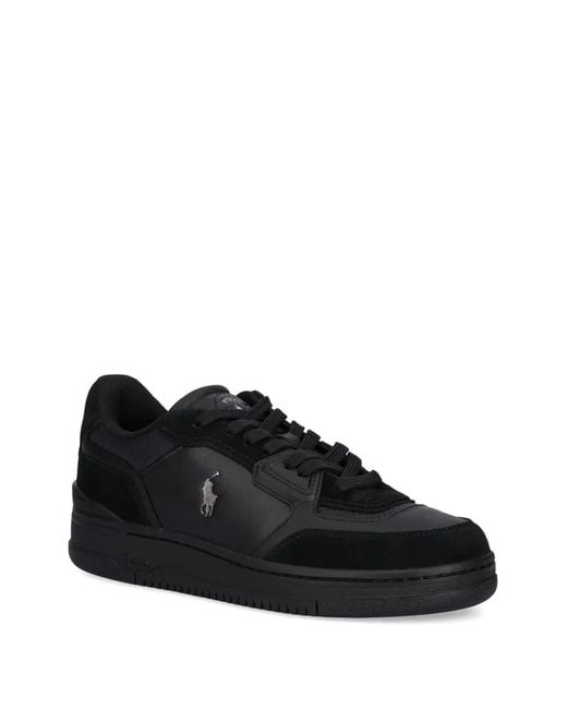 Polo Ralph Lauren Black Logo-Detail Sneakers for men