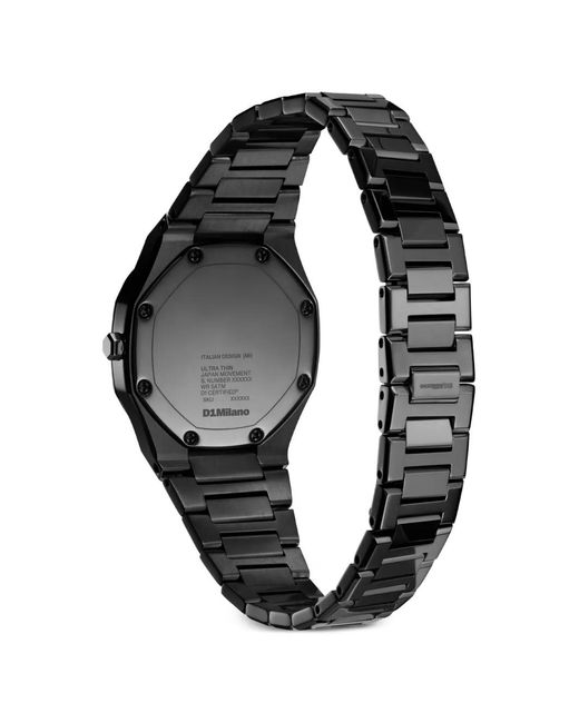 D1 Milano Black Ultra Thin 30Mm Watch