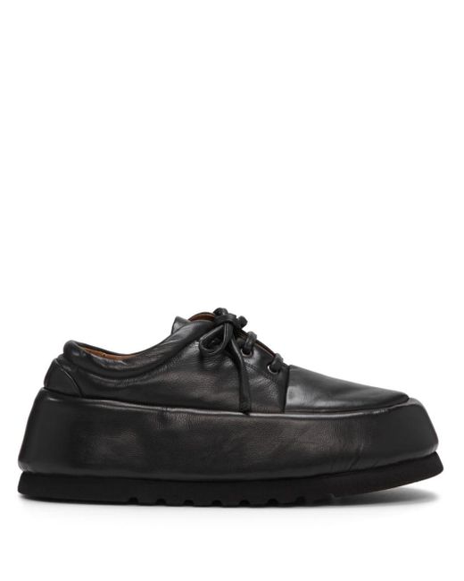 Marsèll Black Bombo Leather Derby Shoes for men