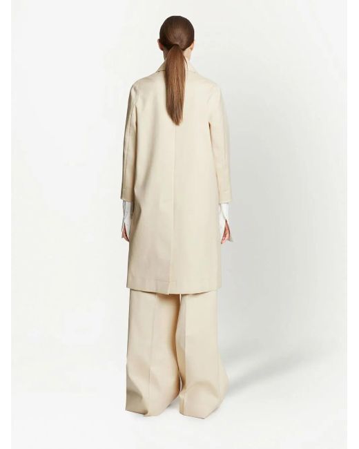 Proenza Schouler Natural Single-Breasted Cotton Coat