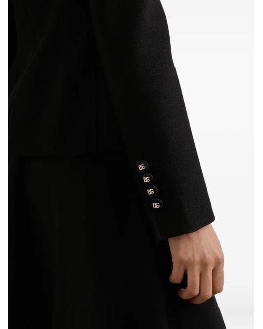 Dolce & Gabbana Black Double-Breasted Blazer