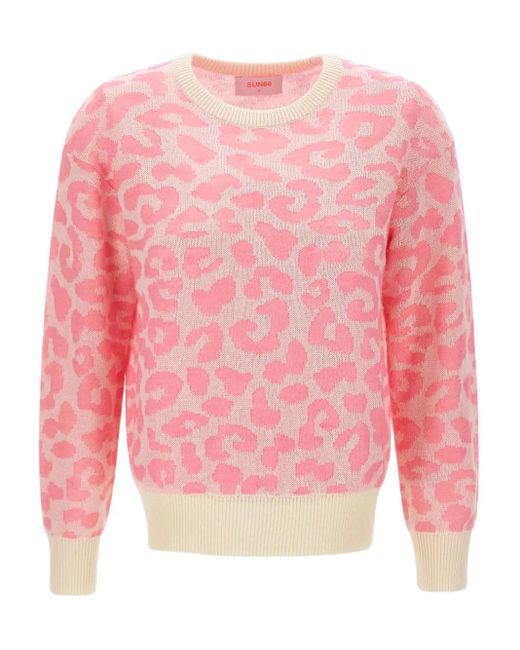 Sun 68 クルーネック セーター Pink