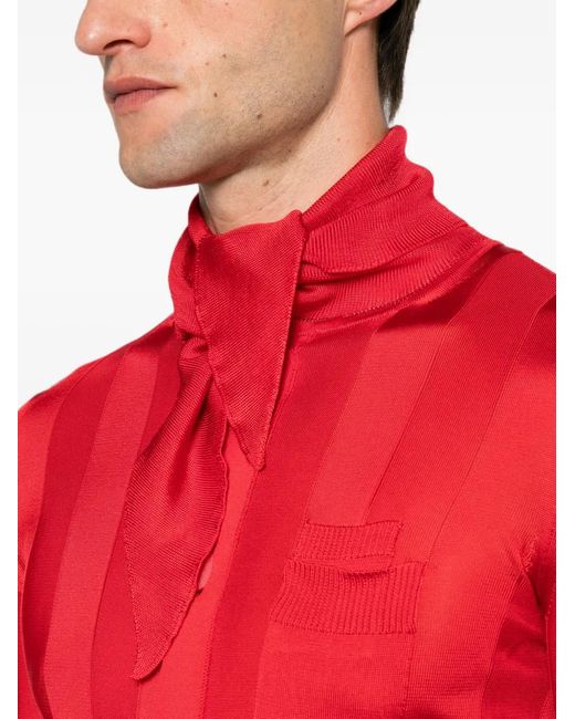 ROT Red The Queen Ribbed-Knit Shirt