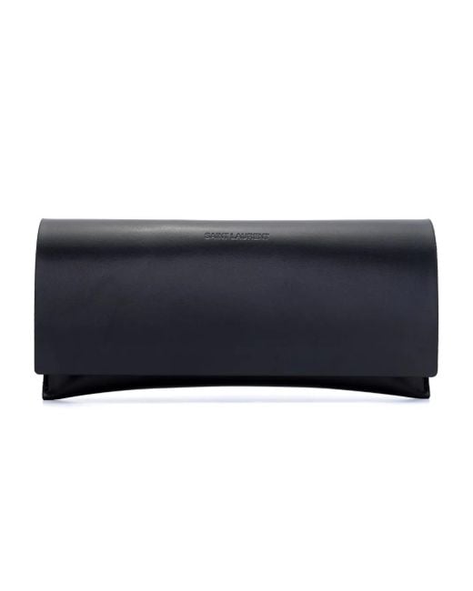 Saint Laurent Natural Naked Wire Rectangle-Frame Sunglasses