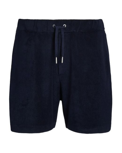 Ralph Lauren Blue Jersey Bermuda Shorts for men