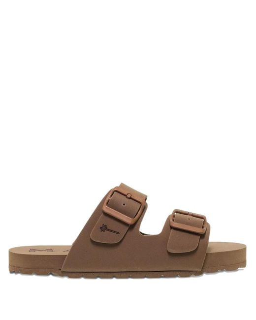 Manebí Brown Double-Buckle Sandals for men