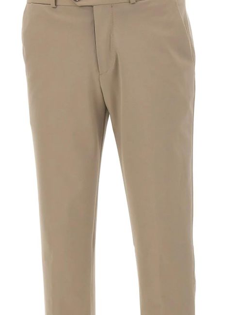 Chino Con Logo E Risvolti di Rrd in Natural da Uomo