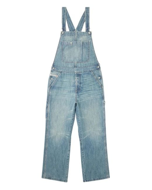 DIESEL Blue Denim Pocket Dungarees