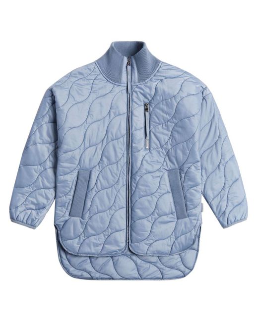 Varley Blue Danea Quilted Jacket