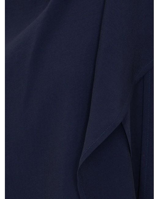 ELEH Blue Scarf Sleeveless Top