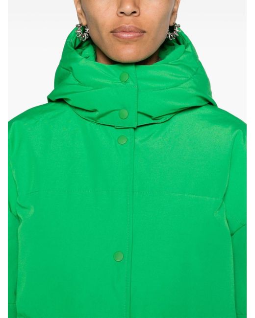 Samsøe & Samsøe Green Hana Hooded Puffer Jacket