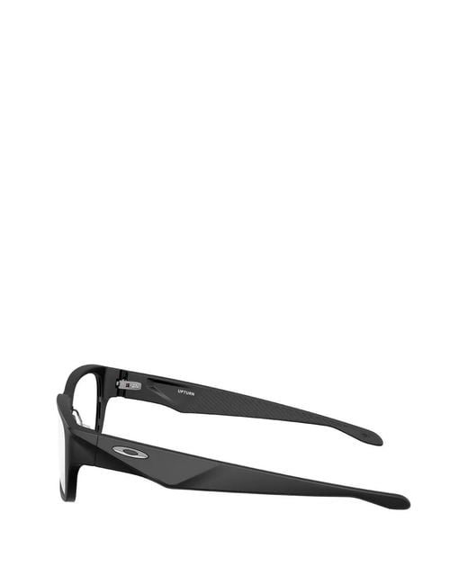 Oakley Black Upturn Rectangle-Frame Glasses