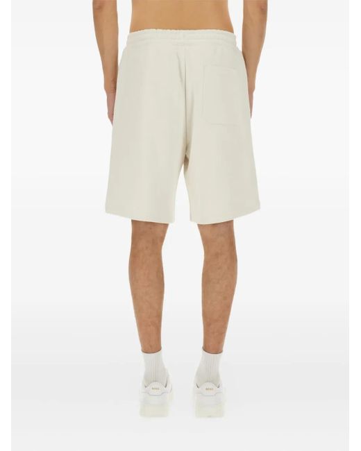 Costume Da Bagno Con Logo E Coulisse di Boss in Natural da Uomo