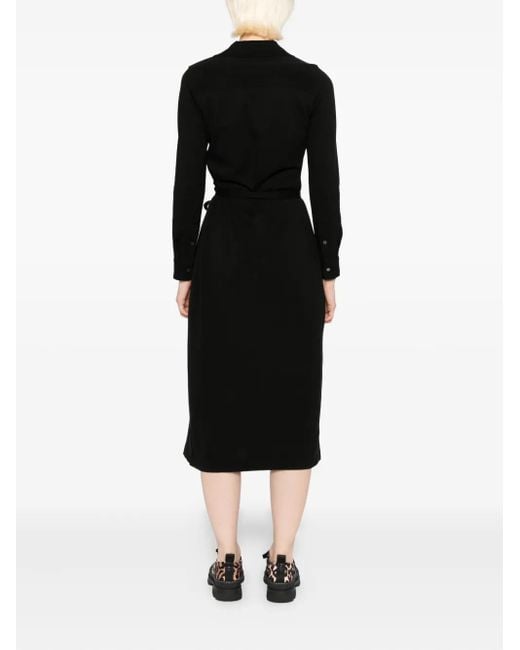 Lacoste Black Logo-Patch Dress