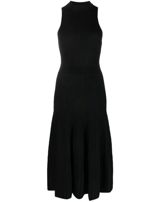 Jonathan Simkhai Black Marianne Tank Pleated Dress