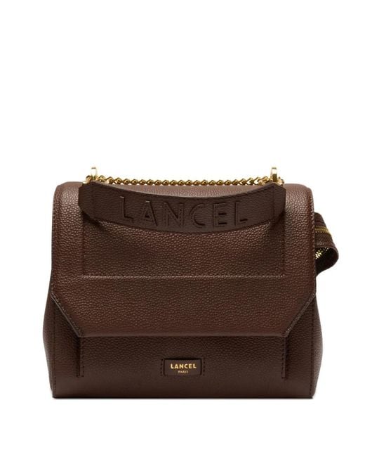 Lancel Brown Ninon Leather Tote Bag