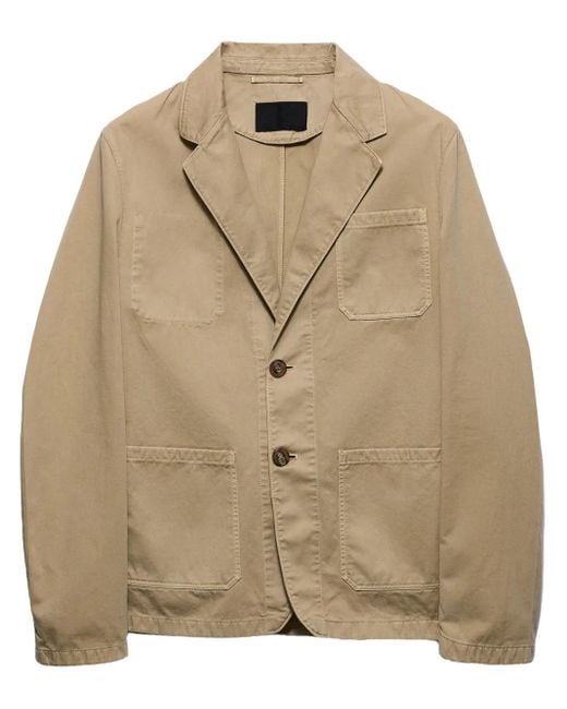 Prada Einreihiges Sakko in Natural für Herren