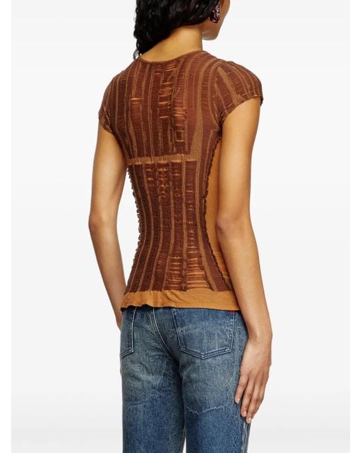 DIESEL M-calai トップ Brown