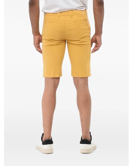 Corneliani Natural Button-Fastening Chino Shorts for men