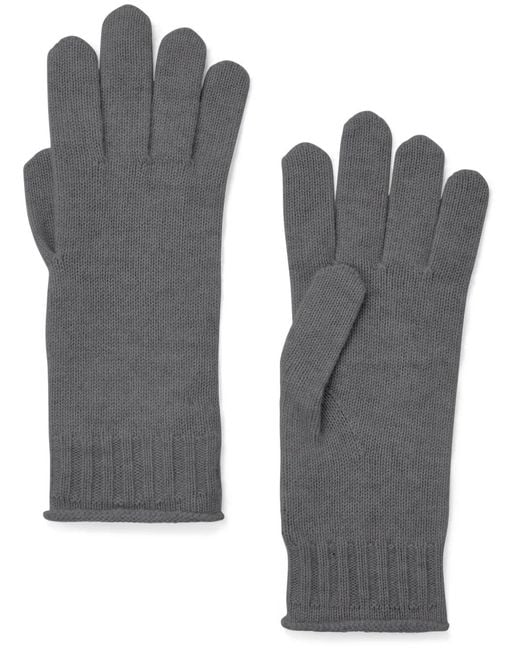 Chinti & Parker Gray Knitted Gloves
