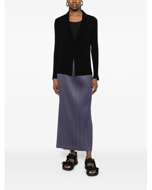 Issey Miyake Black Single-Breasted Jacket