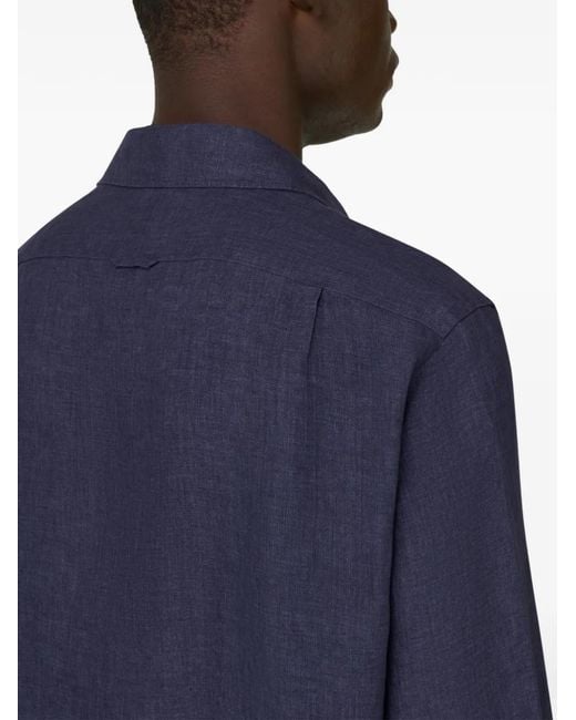 Boggi Blue Long-Sleeve Shirt for men