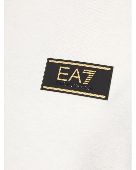 Camiseta Con Parche Del Logo EA7 de hombre de color White