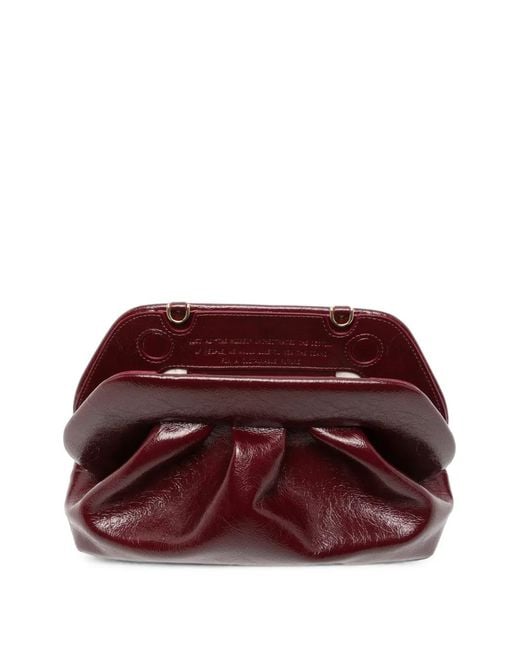 THEMOIRÈ Purple Bios Ruched Shoulder Bag