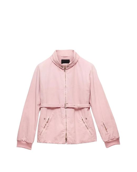 Prada Pink Poplin Jacket for men