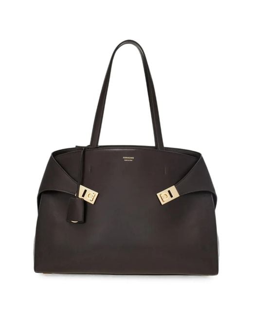 Ferragamo Black Hug Shoulder Bag