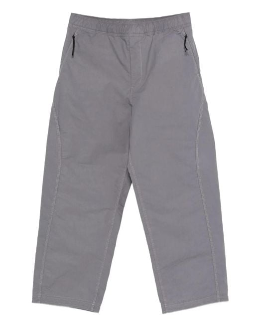 Goldwin Gray Parachute Zip-Pockets Trousers for men