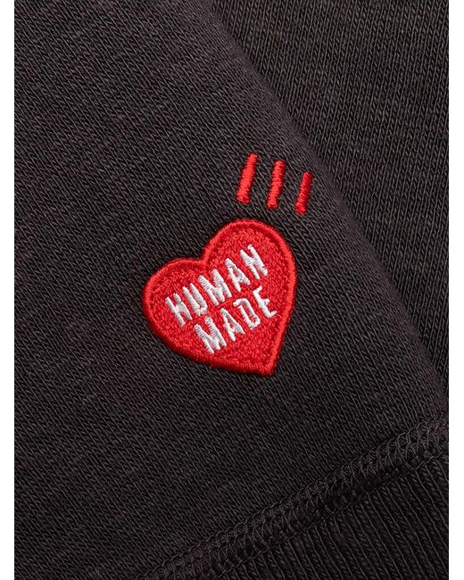 Human Made Black Cotton Hoodie for men