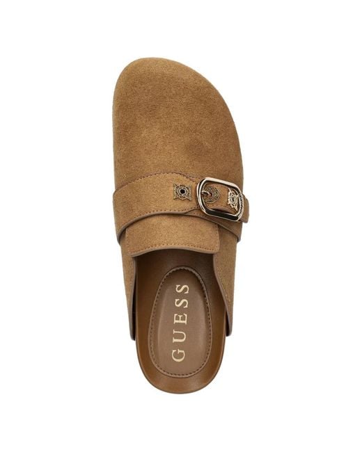 Guess Brown Galavanta Buckle-Strap Slide