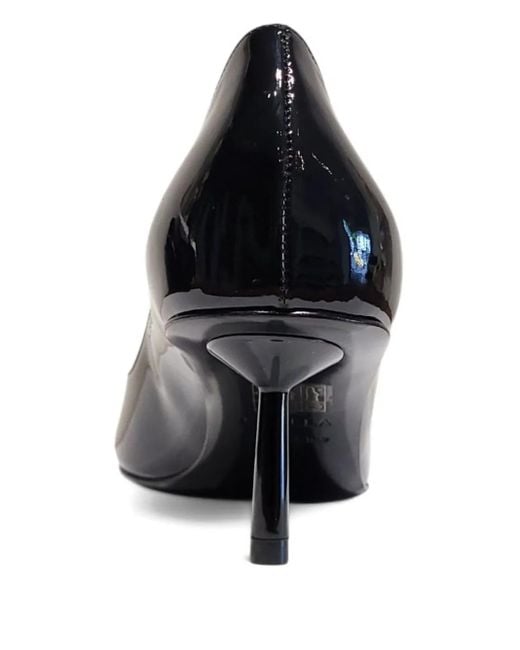 Le Silla Black 60Mm Pointed-Toe Patent Leather Pumps