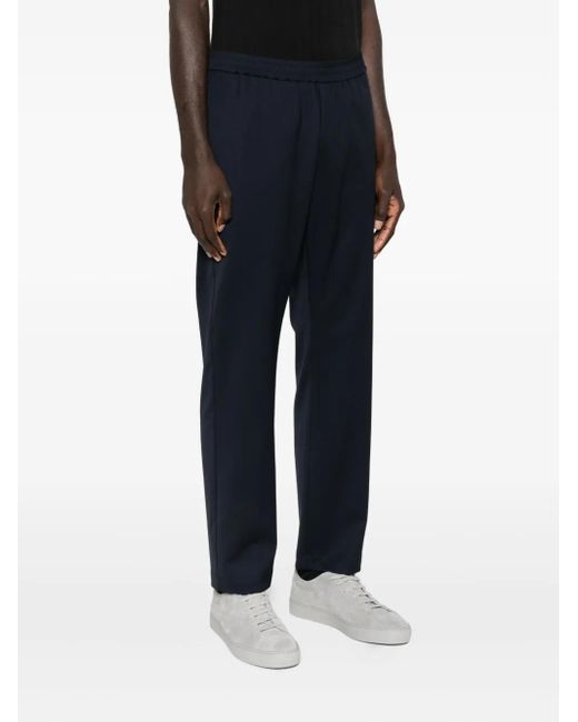Barena Blue Elastic-Waist Trousers for men
