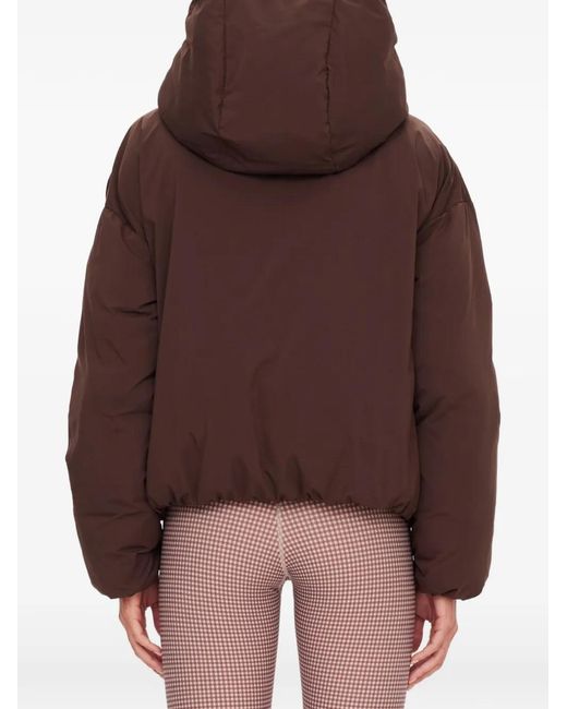 The Upside Brown Mercer Hooded Puffer Jacket