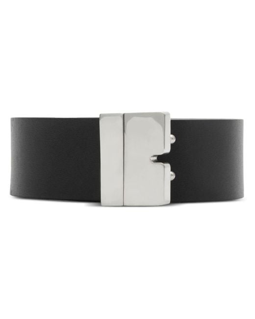 Burberry Black B Cut Reversible Belt for men