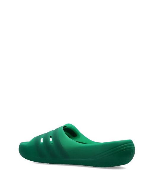 Adidas Green Adislide Cut-Out Slides
