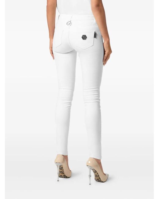 Legging À Patch Logo Philipp Plein en coloris White