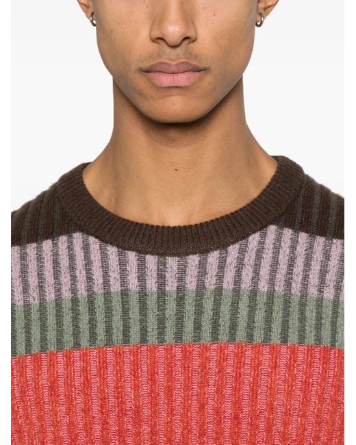 メンズ Paul Smith ストライプ セーター Gray
